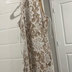 Xs white lace dress
